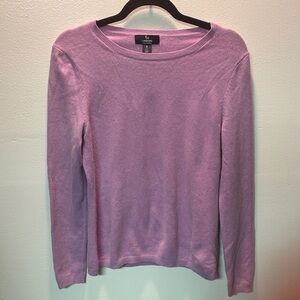 100% Cashmere Sweater in Light Lavender Purple szS/PM by Lands End